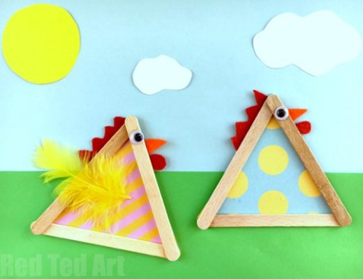 Craft Stick Chicks Easy Popsicle Crafts for Kids