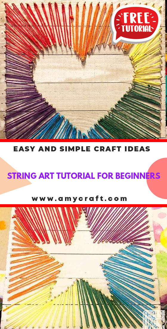 Knot Your Ordinary Craft Ideas: 25 String Art Ideas – Amy Craft